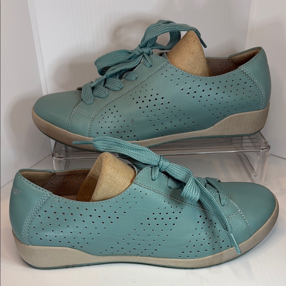 Sandals size 41 Women's Teal Casual Sneakers.‎ Lightly used box 50